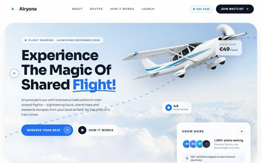 Airyona home page