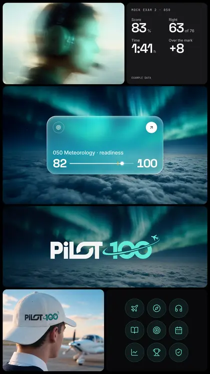 Pilot 100 brand board: aurora