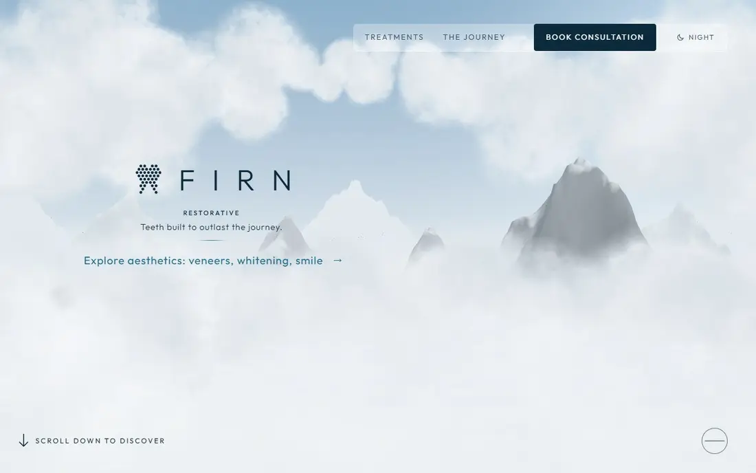 Firn Dental, home page