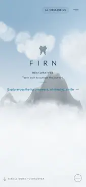 Firn Dental on a phone
