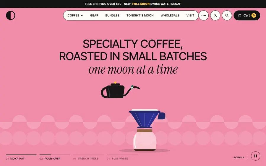 Half Moon Roasters home page