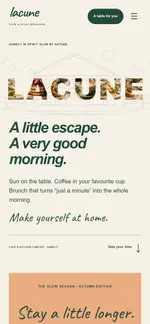Lacune on a phone