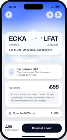 Airyona app screens
