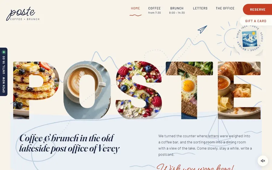 Poste home page